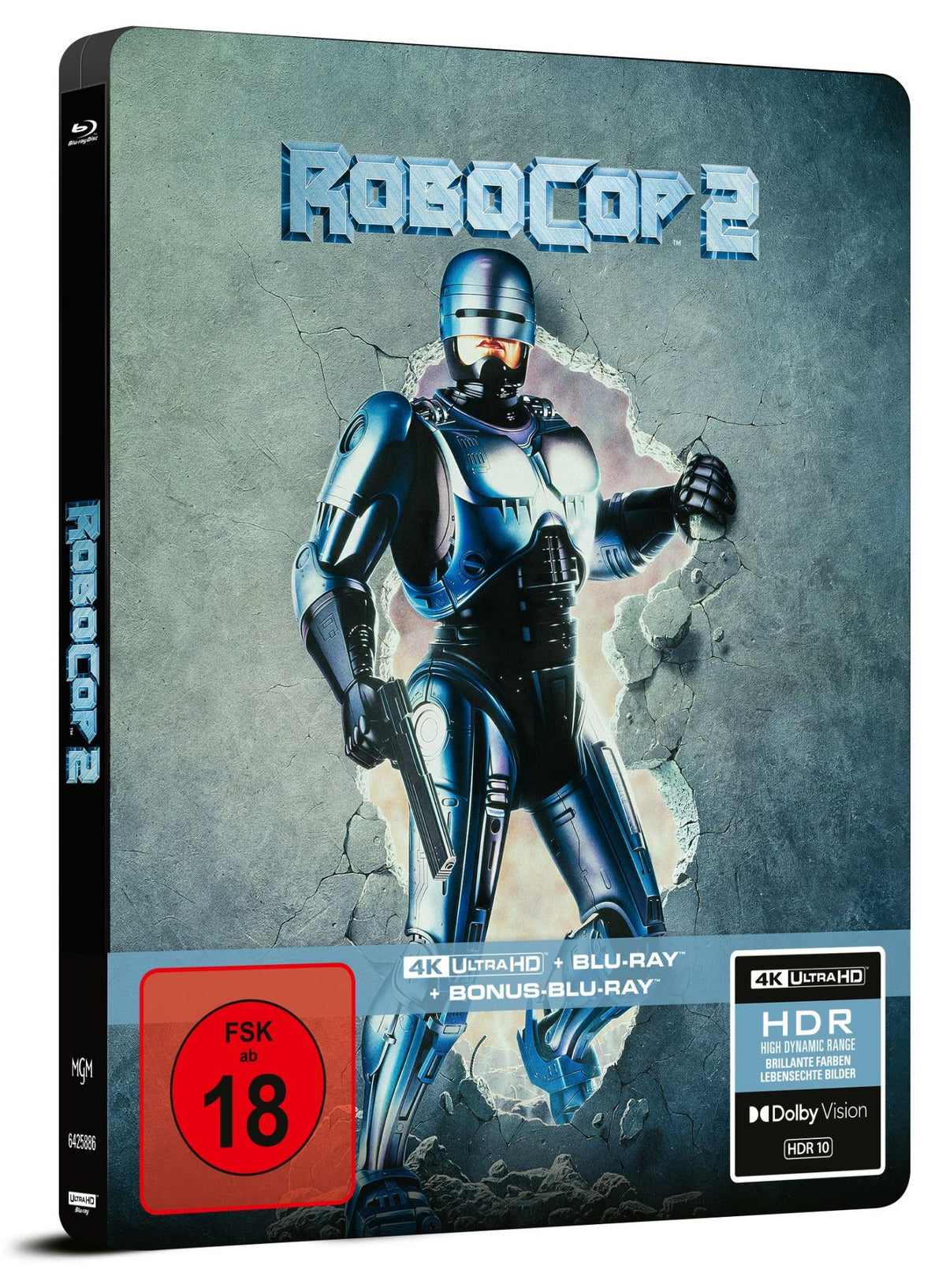 RoboCop 2 4K UHD + Blu-ray Limited SteelBook (Capelight/Region Free)