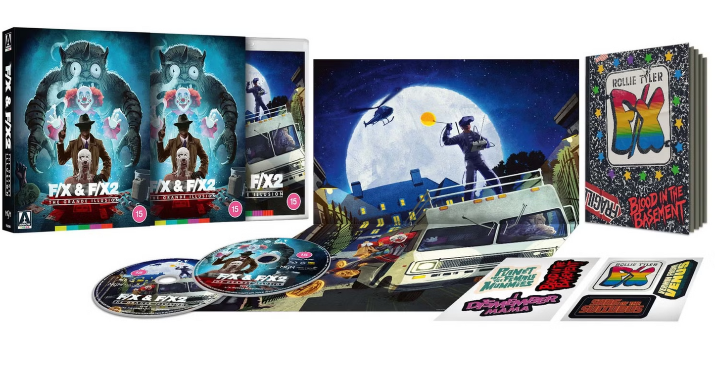 F/X & F/X 2: The Grande Illusion Limited Edition Blu-ray with Slipcover (Arrow Films UK/Region B)