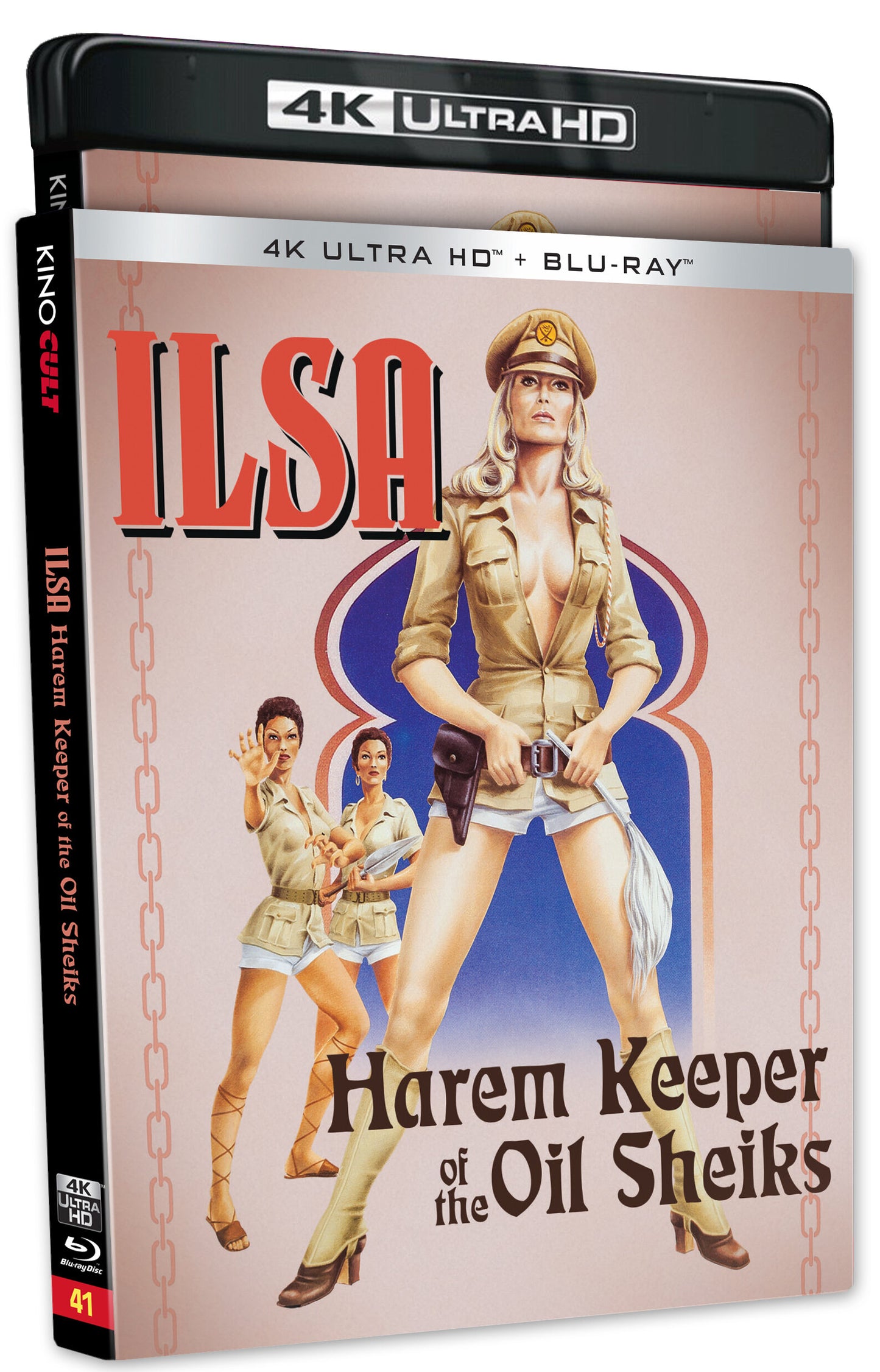 Ilsa, Harem Keeper of the Oil Sheiks 4K UHD + Blu-ray with Slipcover (Kino Lorber)
