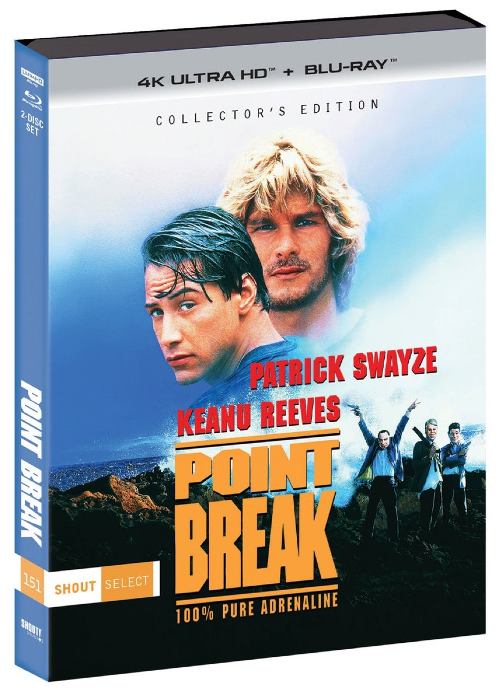 Point Break 4K UHD + Blu-ray Collector's Edition with Slipcover (Shout Factory)