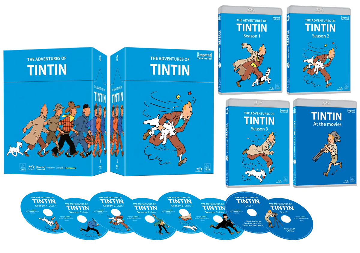 The Adventures of TinTin: The Complete Collection (1991 - 1992) - Limited Edition Blu-ray Hardbox (Imprint/Region Free)