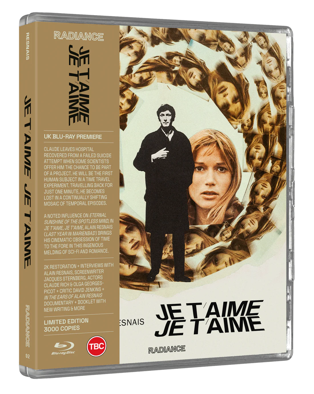 Je t'aime, je t'aime Blu-ray Limited Edition (Radiance Films UK/Region Free)