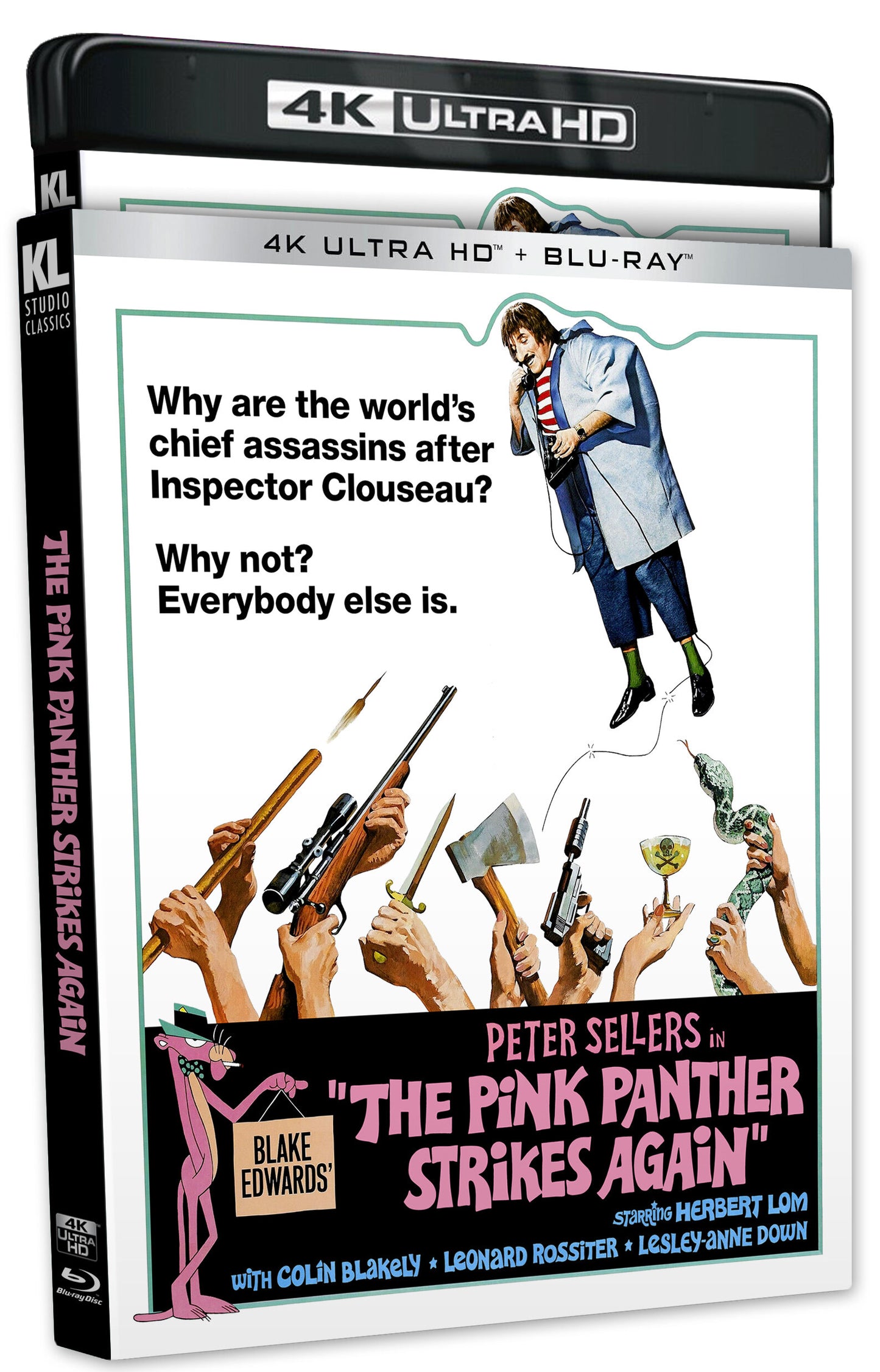 The Pink Panther Strikes Again 4K UHD + Blu-ray with Slipcover (Kino Lorber)
