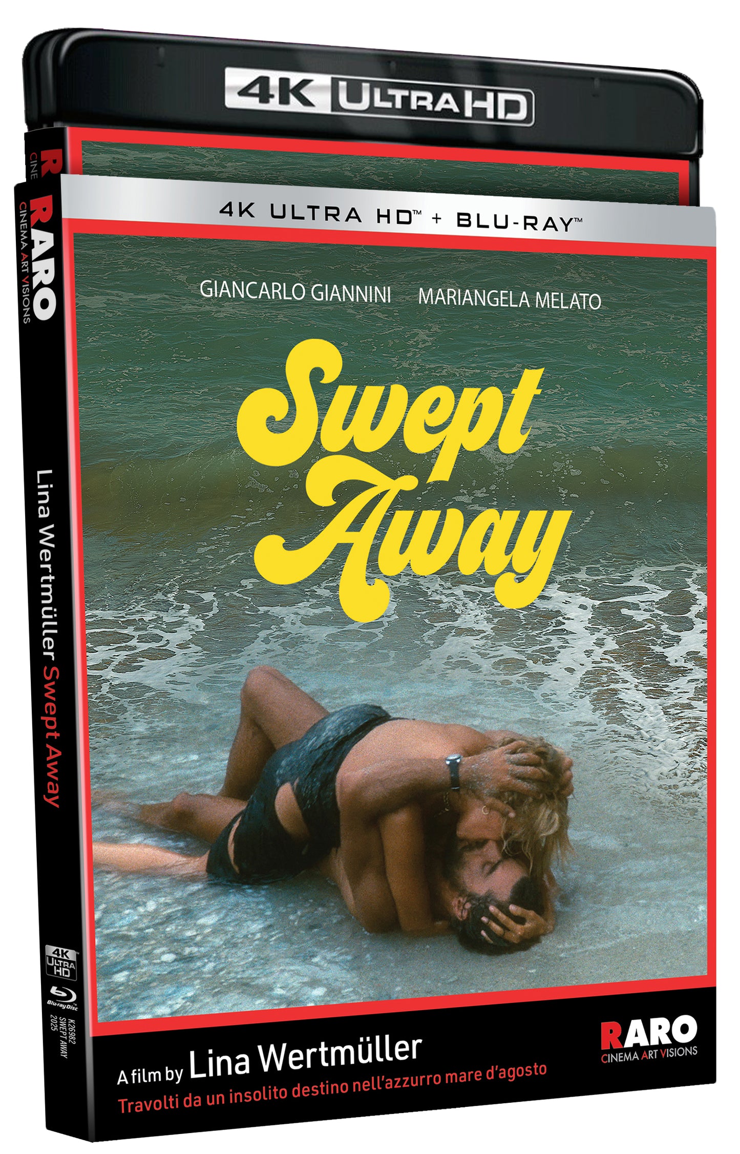 Swept Away 4K UHD + Blu-ray Extras with Slipcover (Raro)