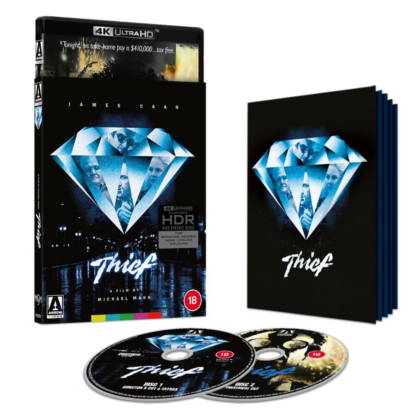 Thief 4K UHD + Blu-ray Limited Edition with Slipcover (Arrow Video UK/Region Free/B) LIMIT 1 PER CUSTOMER