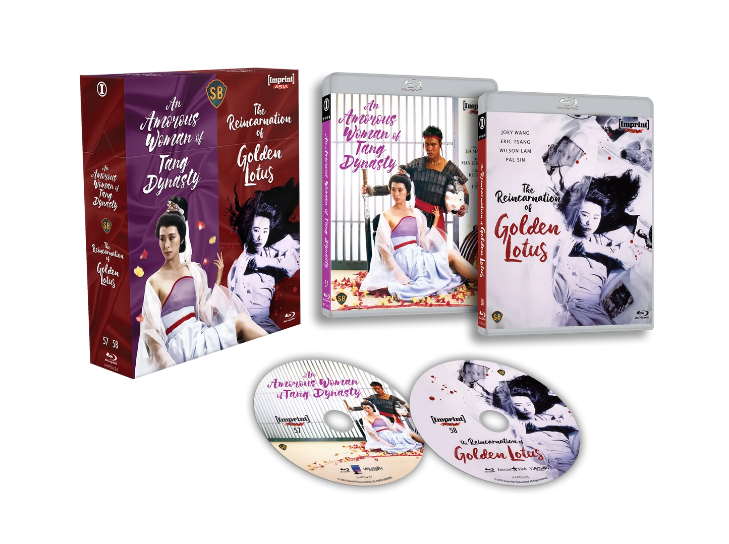 An Amorous Woman of Tang Dynasty (1984) / The Reincarnation Of Golden Lotus (1989) Blu-ray HardBox (Imprint/Region Free)