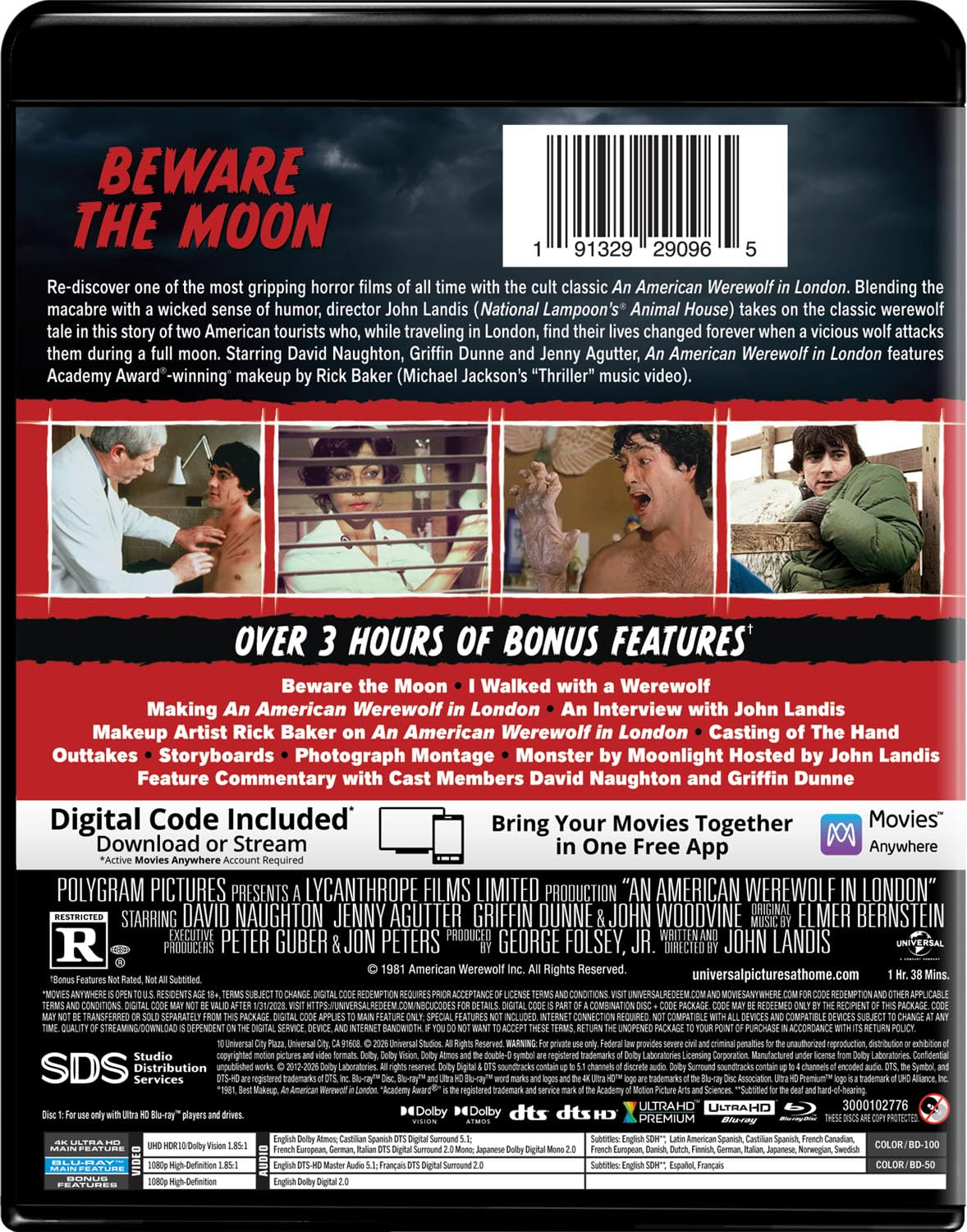 An American Werewolf in London 4K UHD + Blu-ray with Slipcover (Universal U.S.)