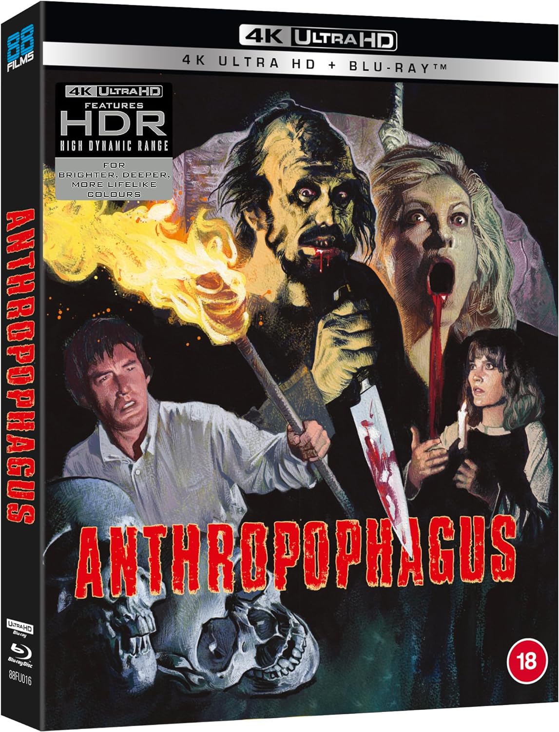 Anthropophagous 4K Ultra HD + Blu-ray with Slipcover (88 Films UK/Region Free)