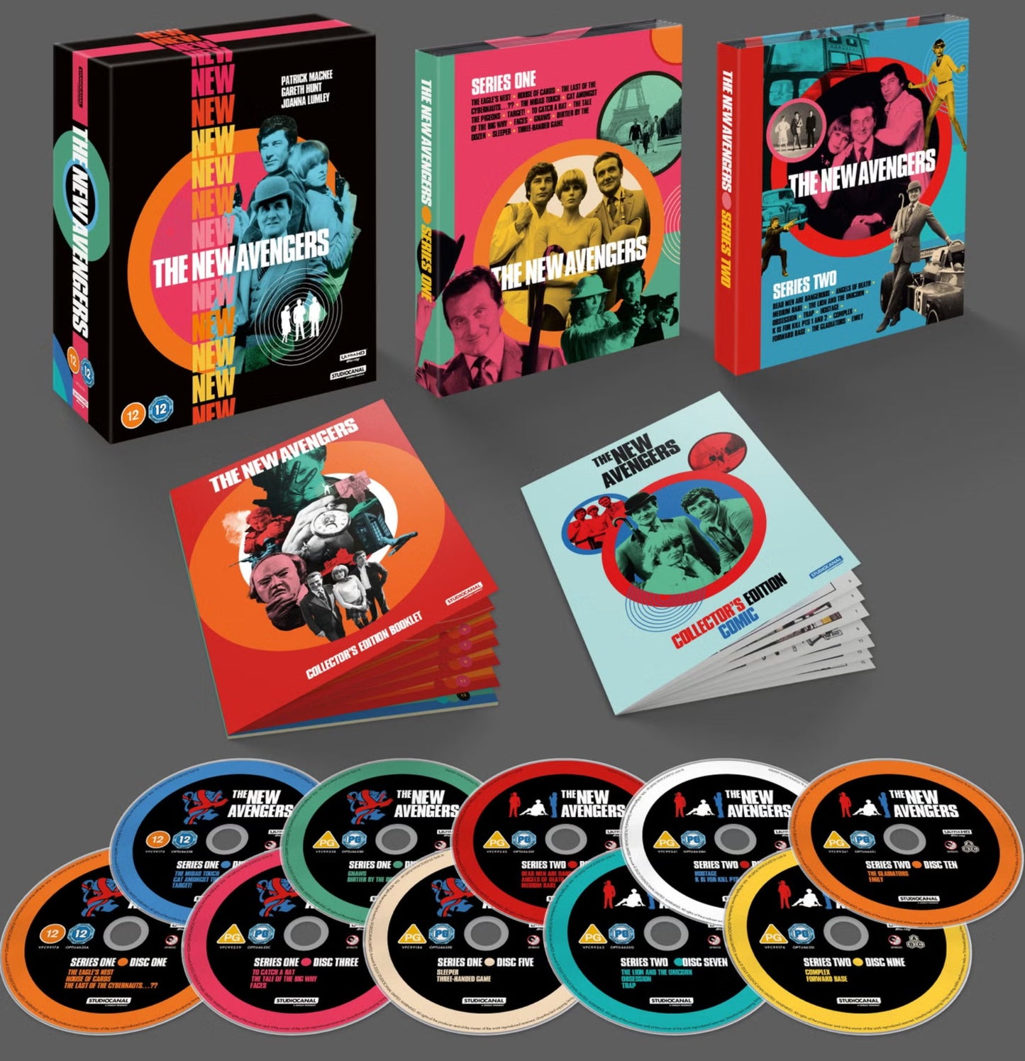 The New Avengers Series 1 & 2 Limited Collector's Edition 4K Ultra HD with Rigid Box + Booklet + Comic(StudioCanal/Region Free)