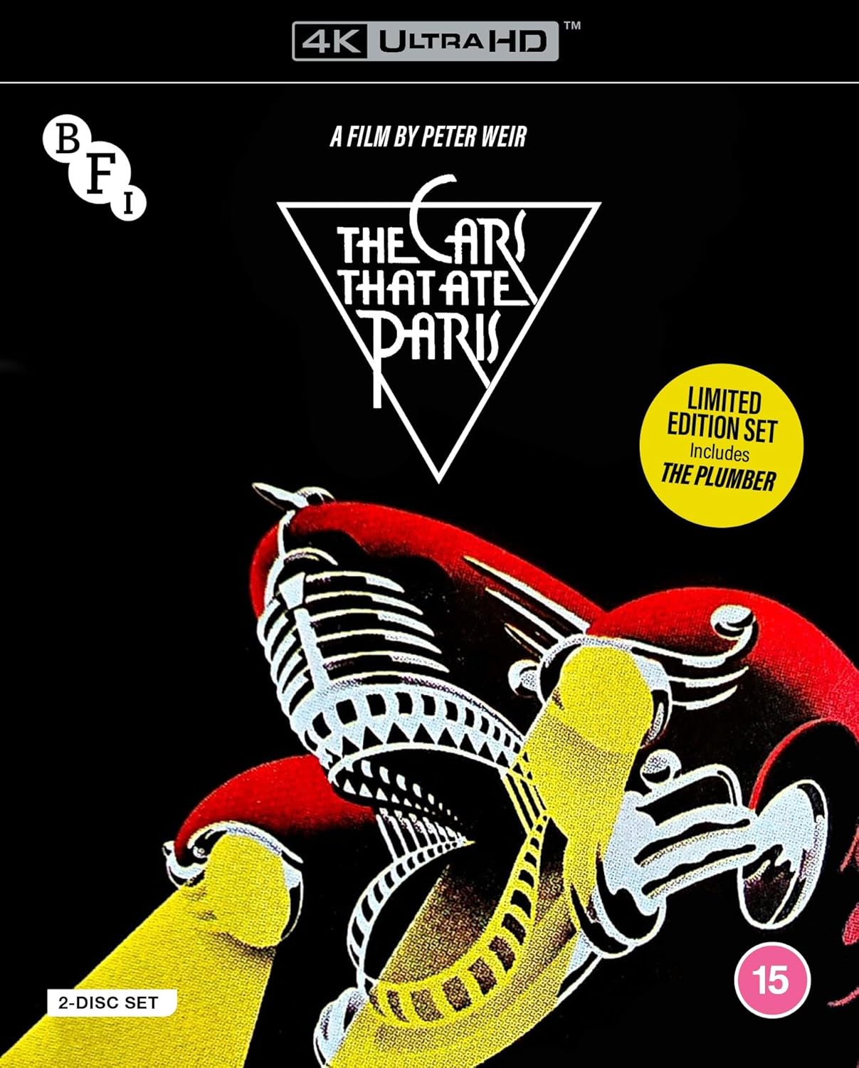 The Cars That Ate Paris 4K Ultra HD + The Plumber Blu-ray with Slipcover + Booklet (BFI/Region Free/B) LIMIT 1 PER CUSTOMER