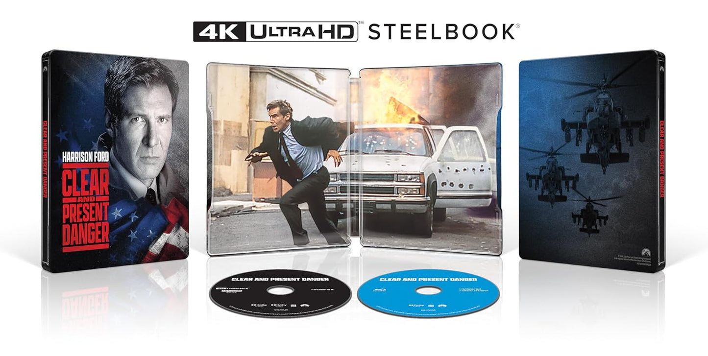 Clear and Present Danger 4K UHD + Blu-ray SteelBook (Paramount U.S.)