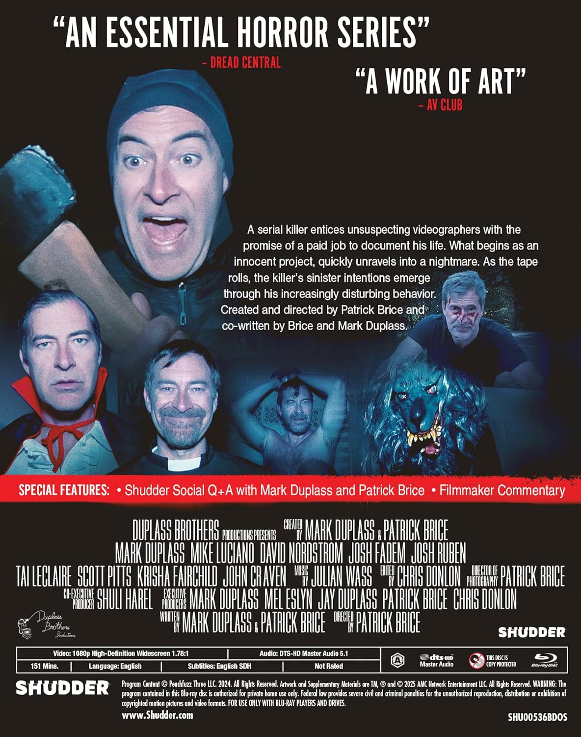 The Creep Tapes: Season 1 Blu-ray with Slipcover (Shudder)