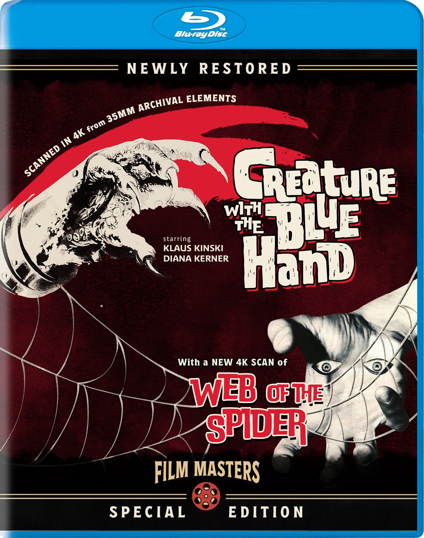 Creature With the Blue Hand (1967) With Bonus Film, Web of the Spider (1971) Blu-ray (Film Masters)