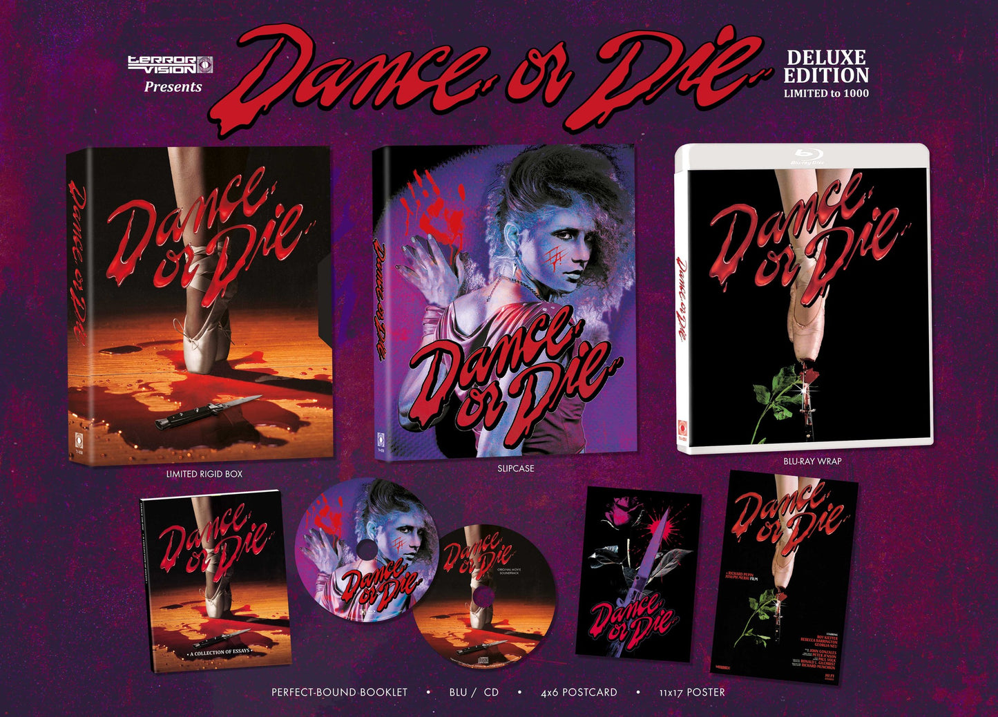 Dance Or Die (1987) 2-Disc Deluxe Edition Blu-ray/CD with Slipcover (Terror Vision) LIMIT 1 PER CUSTOMER