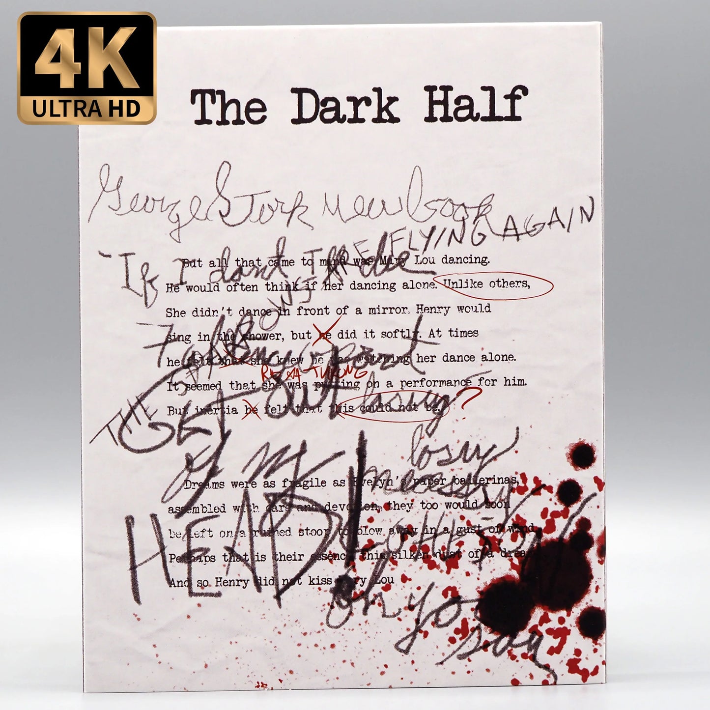 The Dark Half 4K UHD + Blu-ray with Limited Edition Slipcase + Slipcover Combo (Vinegar Syndrome) LIMIT 1 PER CUSTOMER