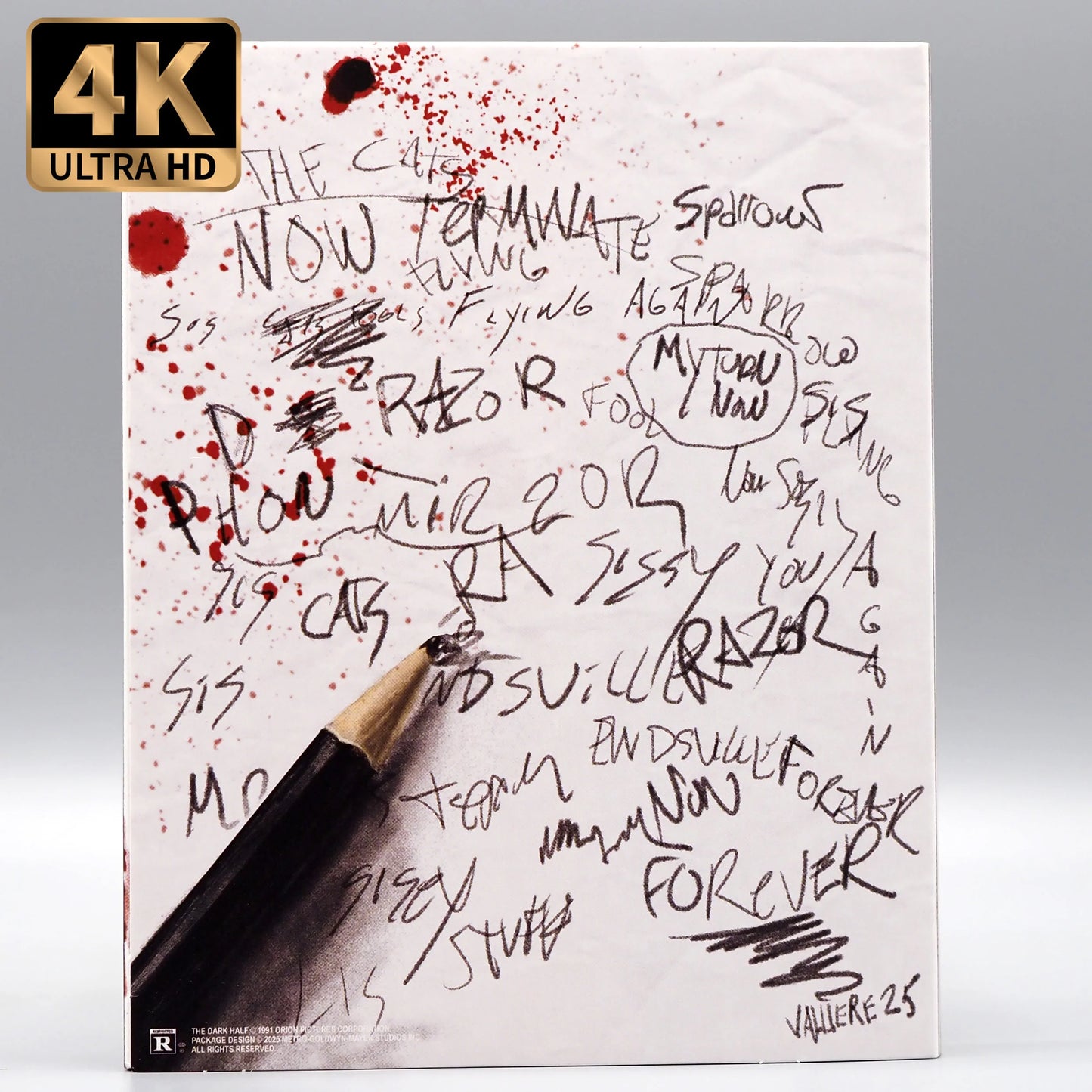 The Dark Half 4K UHD + Blu-ray with Limited Edition Slipcase + Slipcover Combo (Vinegar Syndrome) LIMIT 1 PER CUSTOMER