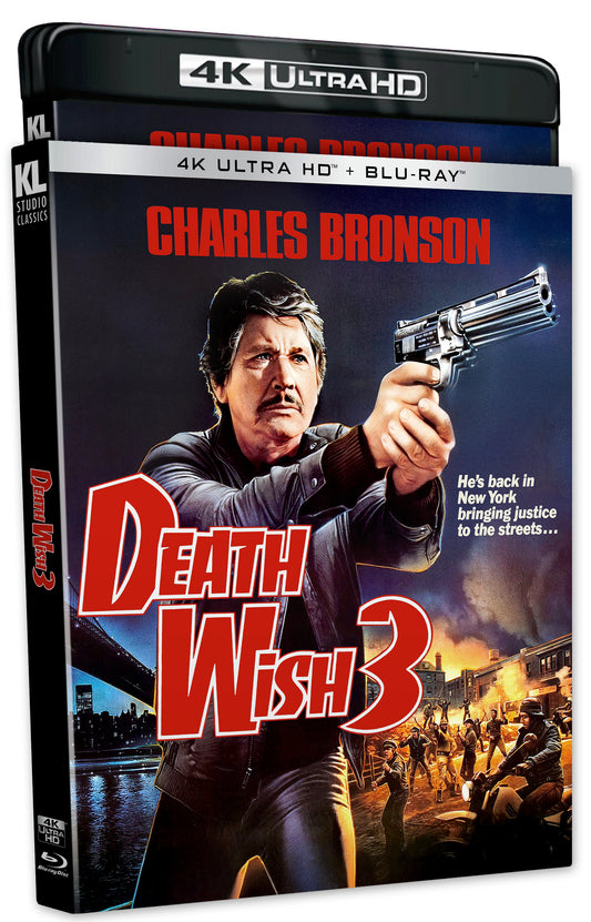 Death Wish 3 4K UHD + Blu-ray with Slipcover (Kino Lorber)