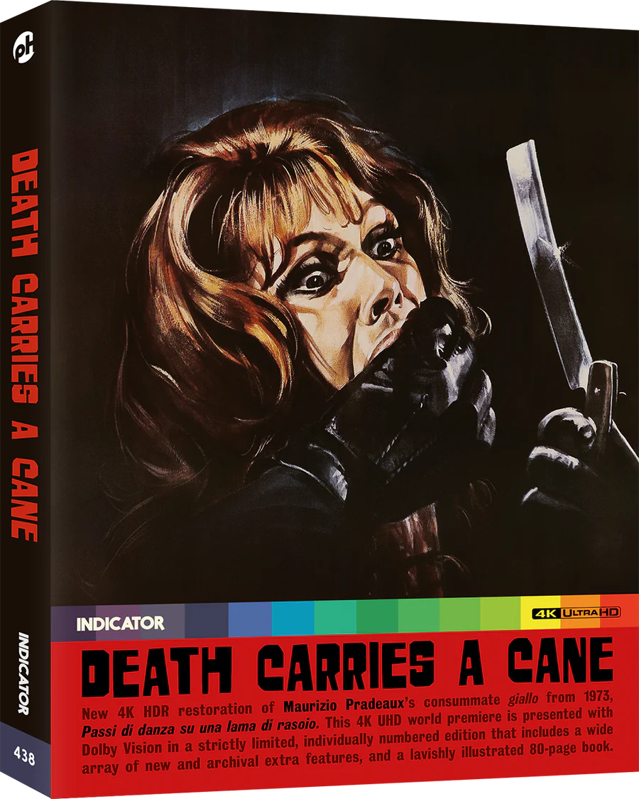 Death Carries A Cane Limited Edition 4K Ultra HD with Slipcase + Booklet (Powerhouse Films UK/Region Free)