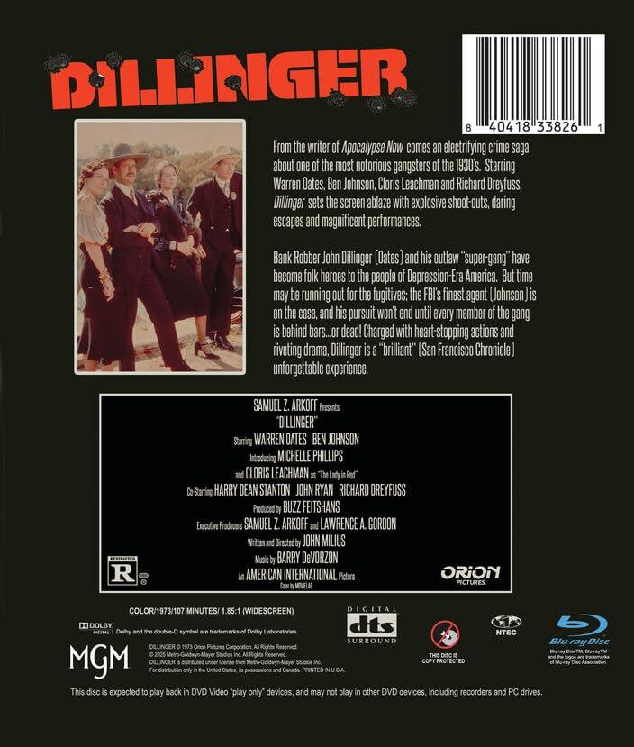 Dillinger Blu-ray (MGM U.S.)