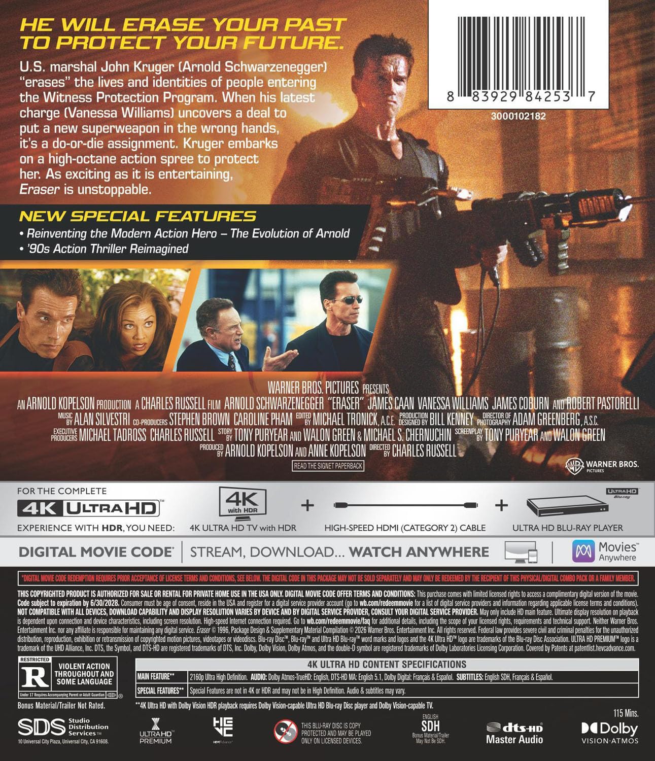 Eraser 4K UHD with Slipcover (Warner Bros. U.S.)