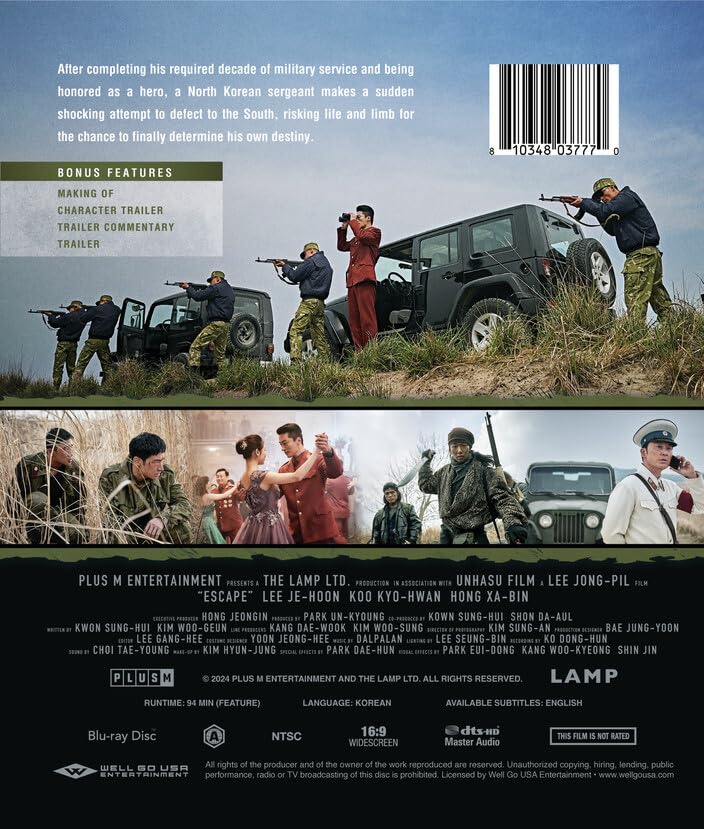 Escape (2024) Blu-ray (Well Go USA)