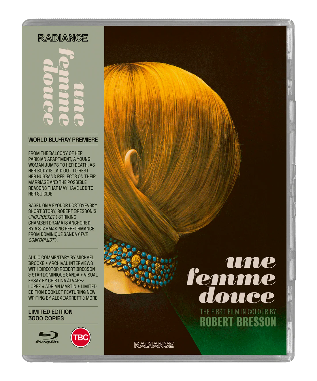 Une femme douce Blu-ray Limited Edition (Radiance Films UK/Region B)