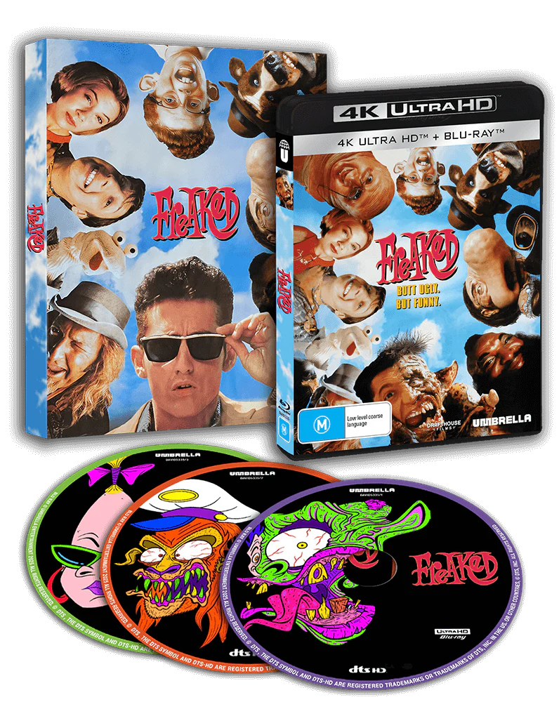 Freaked (1993) 4K UHD & Blu-ray with Slipcover (Umbrella/Region Free) LIMIT 1 PER CUSTOMER