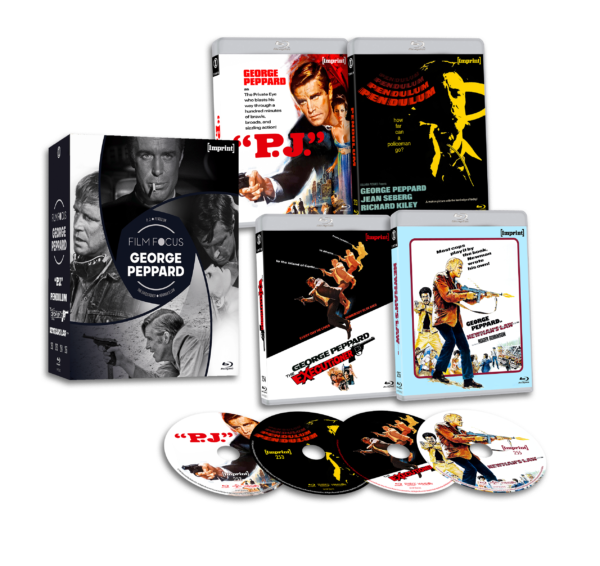 Film Focus: George Peppard (1968 – 1974) Blu-ray Hardbox (Imprint/Region Free)