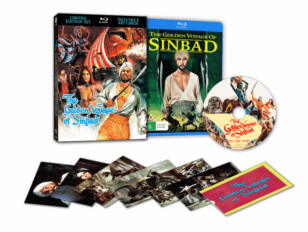 The Golden Voyage Of Sinbad (1973) – Blu-ray Limited Edition 3D Lenticular Hardcase + Art Cards (ViaVision/Region Free)