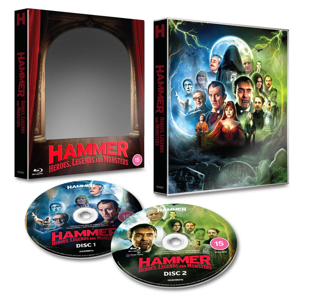 Hammer - Heroes Legends Monsters Blu-Ray with Limited Edition Slipcover (Hammer Films/Region Free)