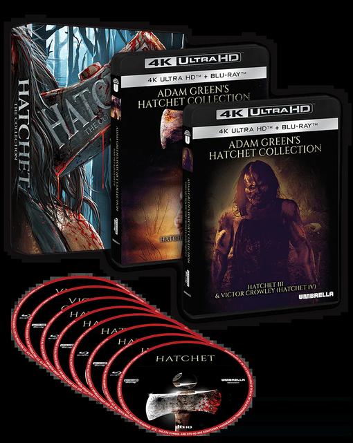 Adam Green's Hatchet Collection Standard Edition 4K UHD + Blu-ray (Umbrella Entertainment/Region Free)