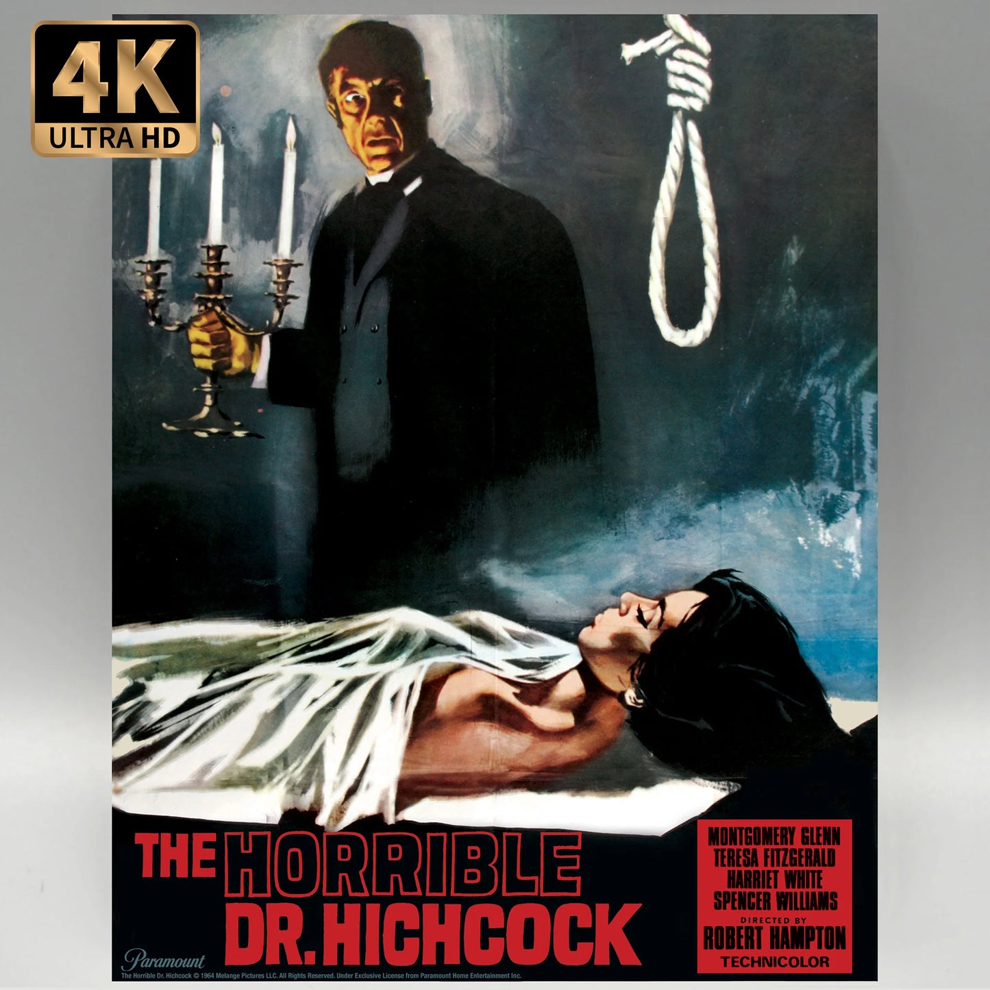 The Horrible Dr. Hichcock 4K UHD + Blu-ray with Limited Edition Hard Slipcase + Slipcover combo (Vinegar Syndrome)