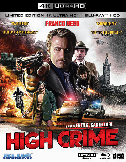 High Crime 3-Disc Limited Edition 4K UHD+BD+CD (Blue Underground) [Preorder]