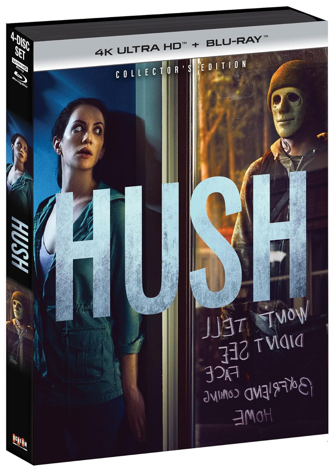 Hush 4K UHD + Blu-ray Collector's Edition with Slipcover (Scream Factory)