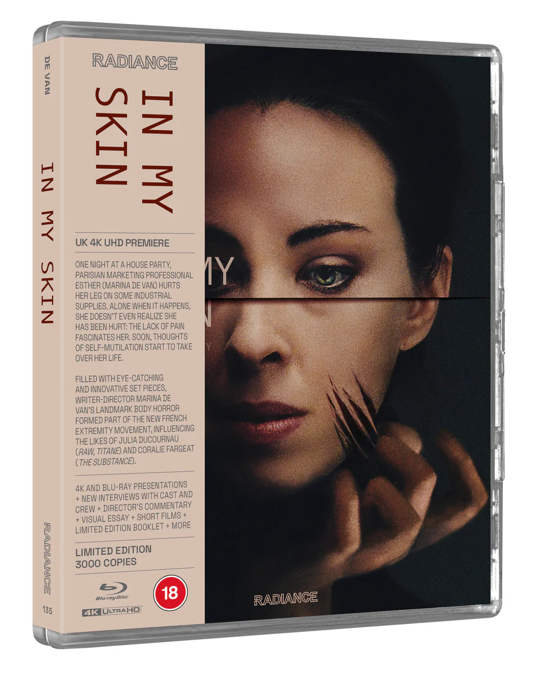 In My Skin 4K UHD + Blu-ray Limited Edition (Radiance Films UK/Region Free/B)