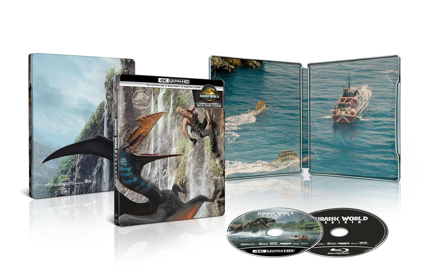 Jurassic World Rebirth - Limited Edition Steelbook 4K UHD + Blu-ray (Universal U.S.)