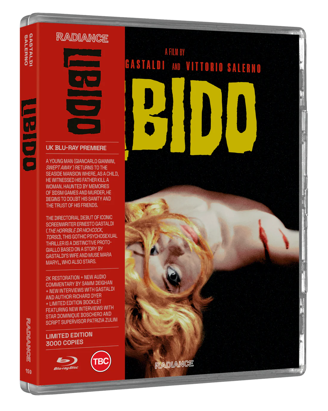 Libido Limited Edition Blu-ray with Booklet (Radiance Films UK/Region B)