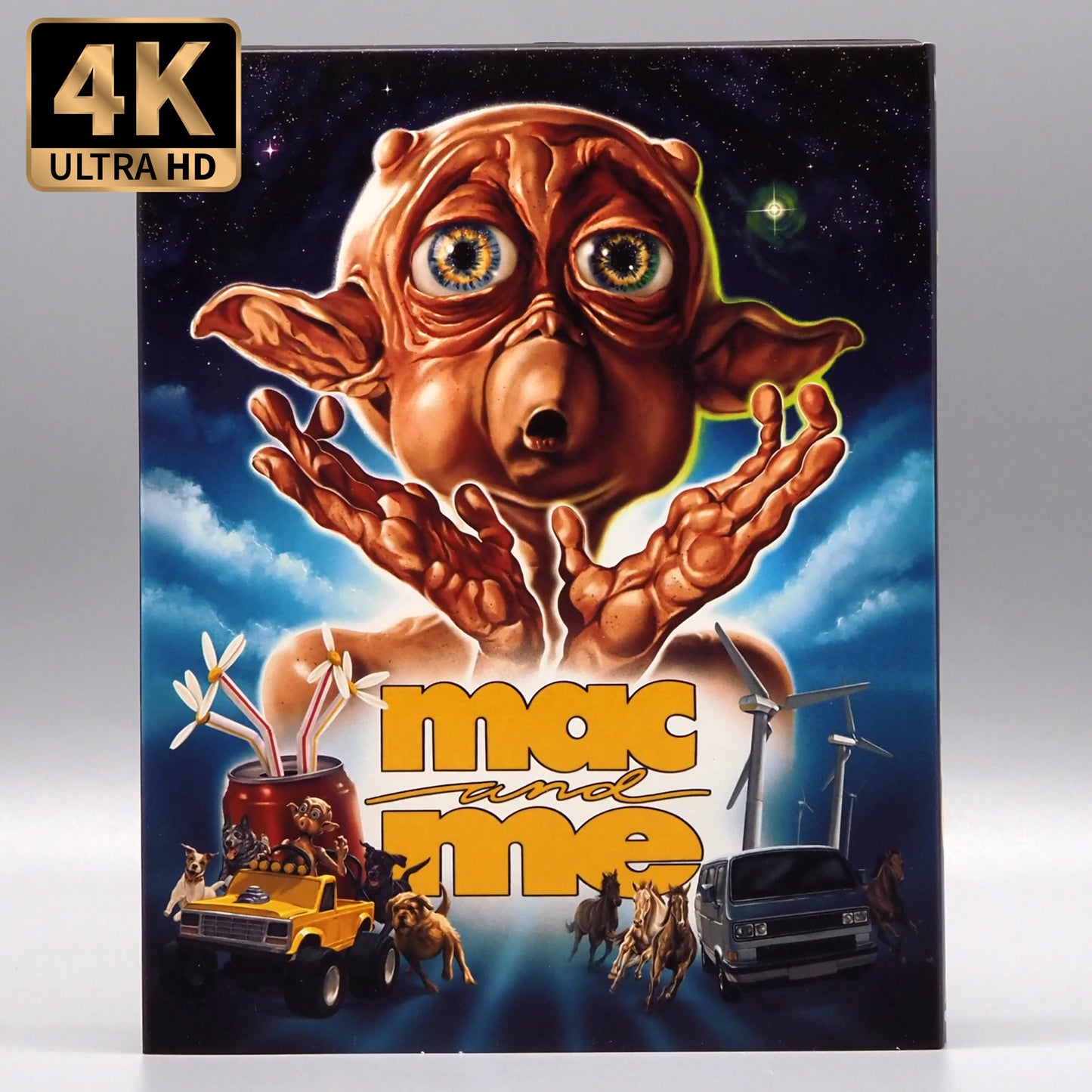 Mac and Me 4K UHD + Blu-ray with Limited Edition Deluxe Magnet Box + Slipcover (Vinegar Syndrome) LIMIT 1 PER CUSTOMER