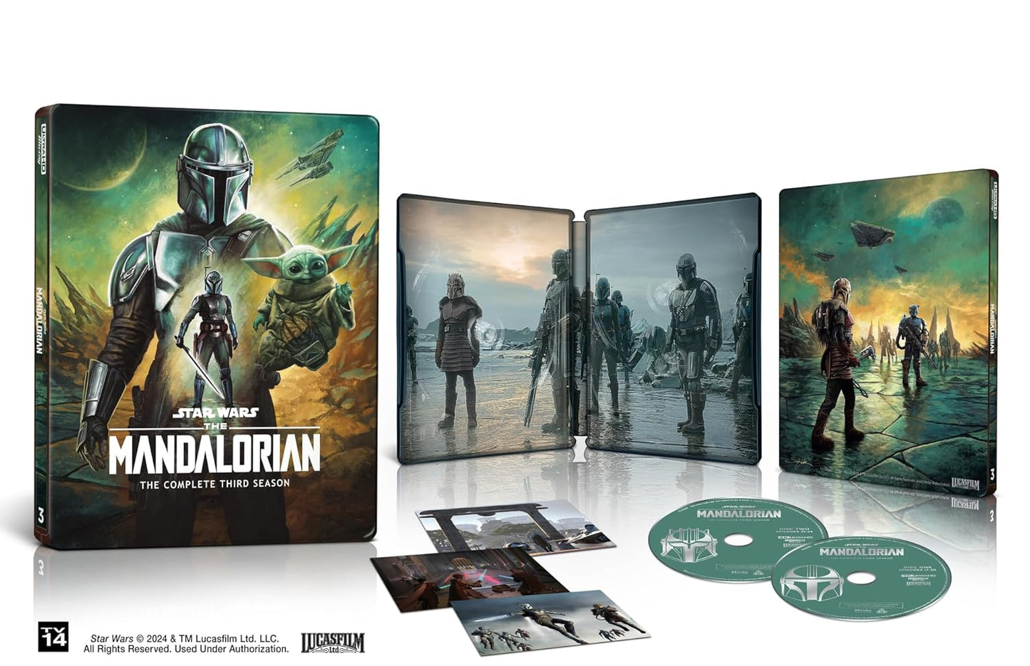 The Mandalorian: Complete Season 3 Collector's Edition SteelBook 4K UHD (Lucas Films)
