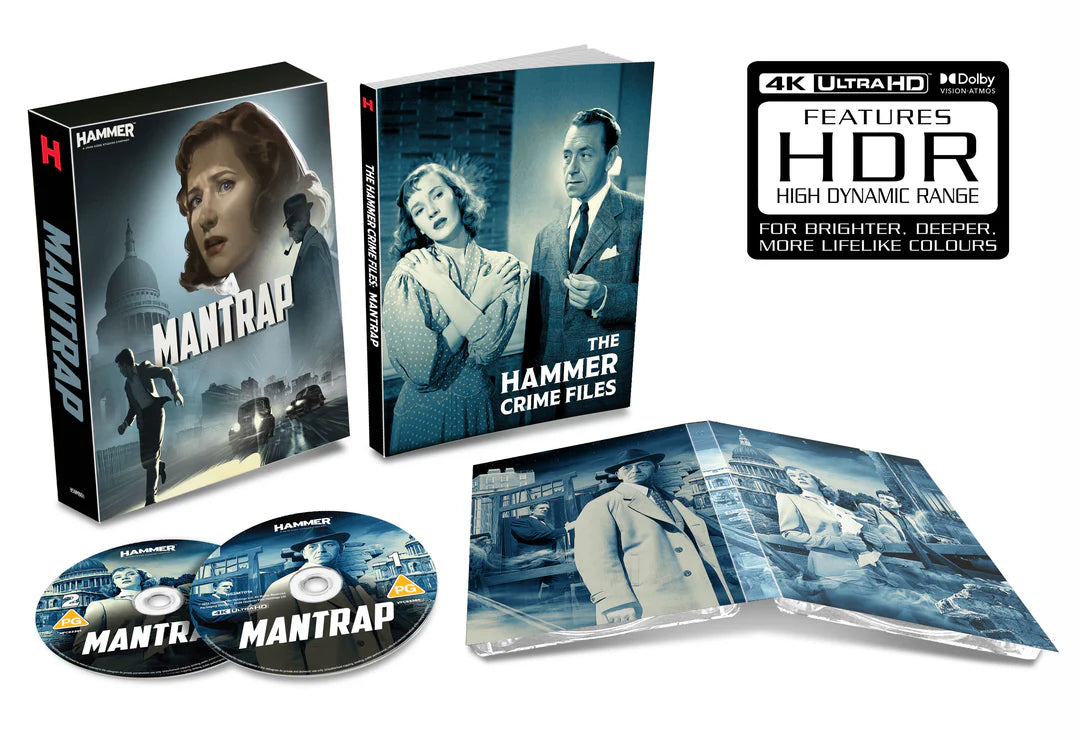 Mantrap Limited Collectors Edition 4K Ultra HD + Blu-Ray (Hammer Films/Region Free)