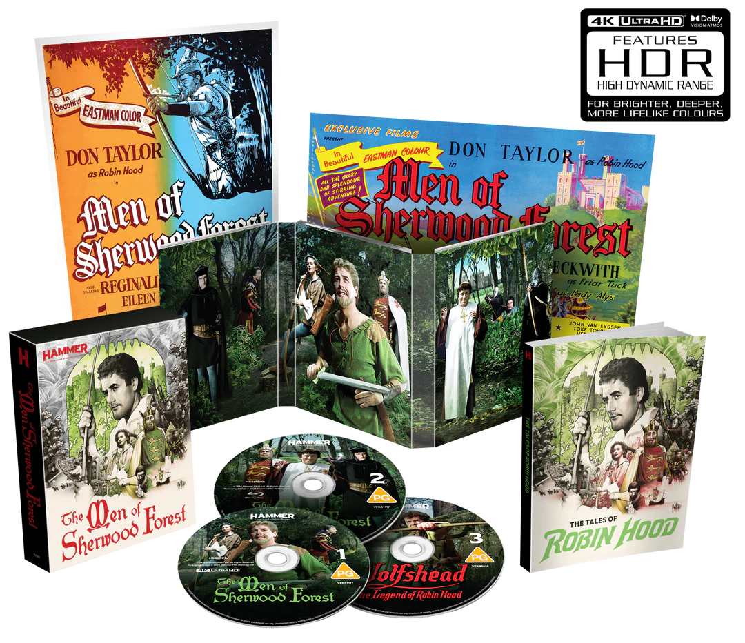 The Men Of Sherwood Forest Limited Collectors Edition 4K Ultra HD + Blu-ray (Hammer Films/Region Free)