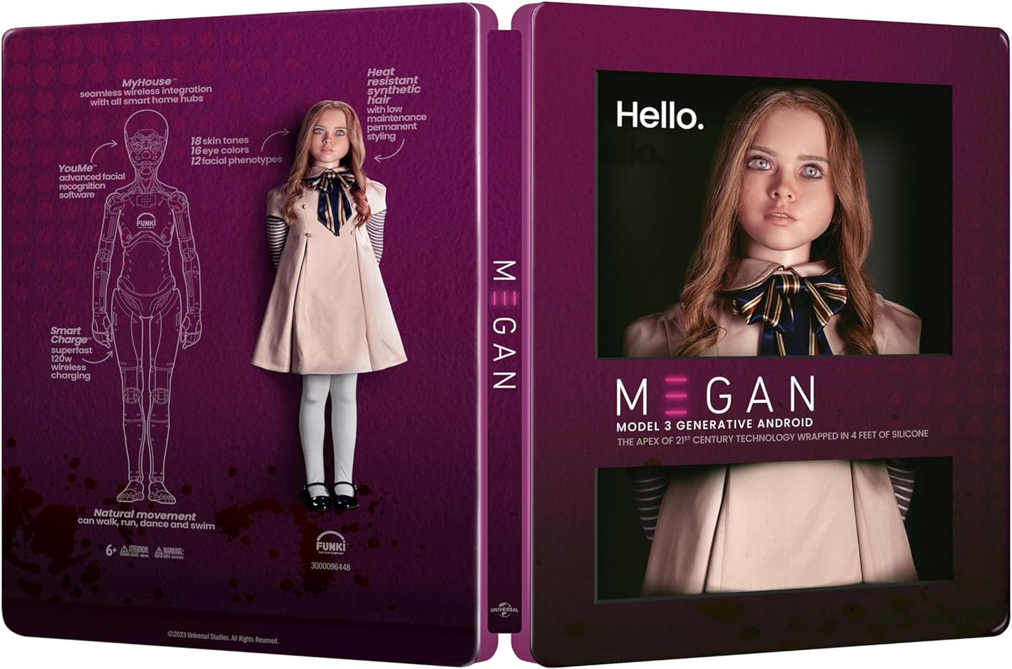 M3gan 4K UHD + Blu-ray Col. Ed. SteelBook (Universal UK/Region free/B)