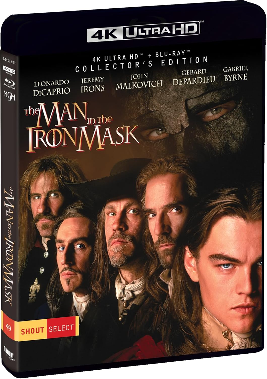 The Man in the Iron Mask Collector's Edition 4K UHD + Blu-ray (Shout Factory)