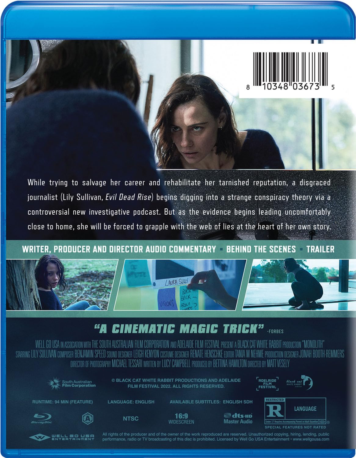 Monolith Blu-ray with Slipcover (Well Go USA)