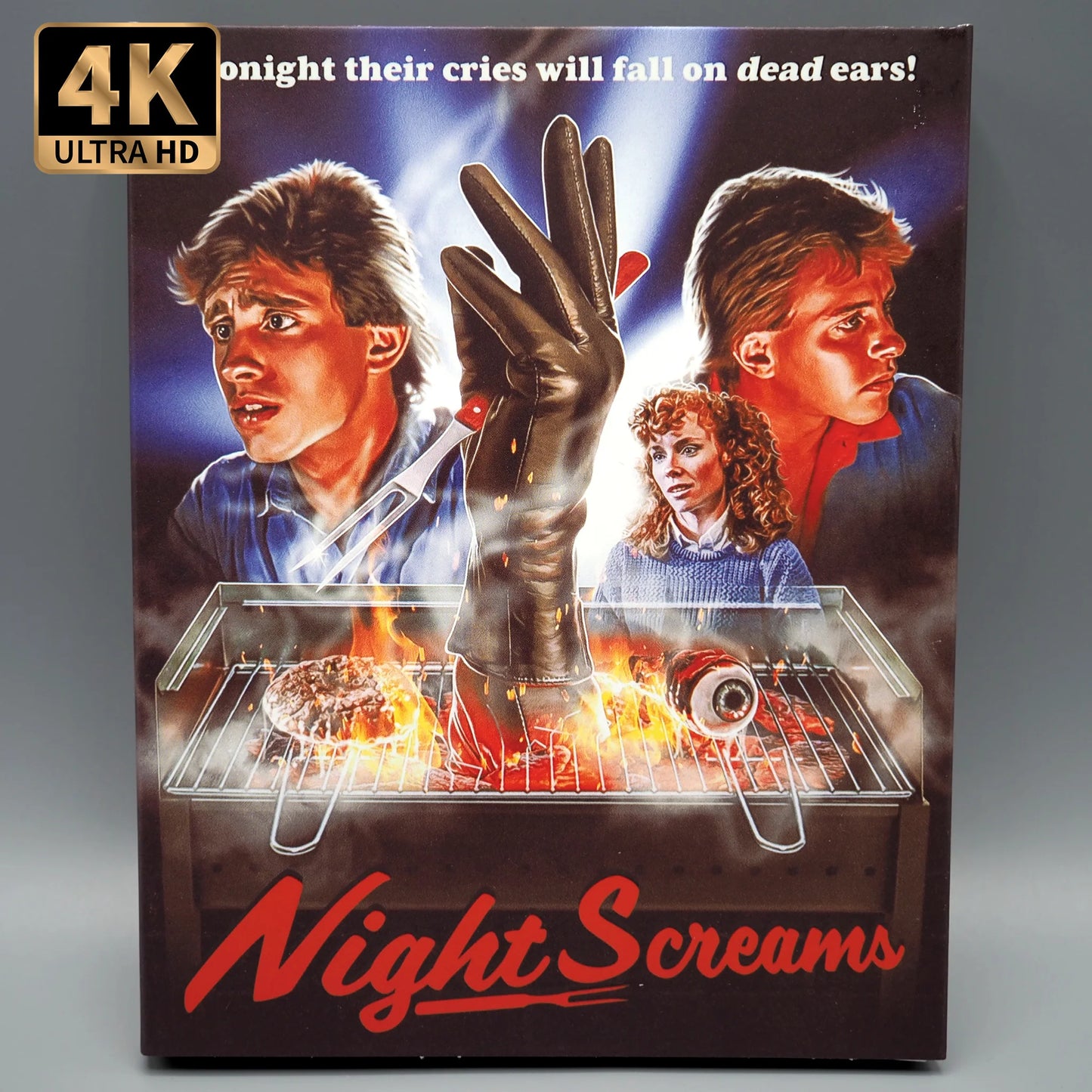 Night Screams 4K UHD + Blu-ray with Limited Edition Slipcover (Vinegar Syndrome)