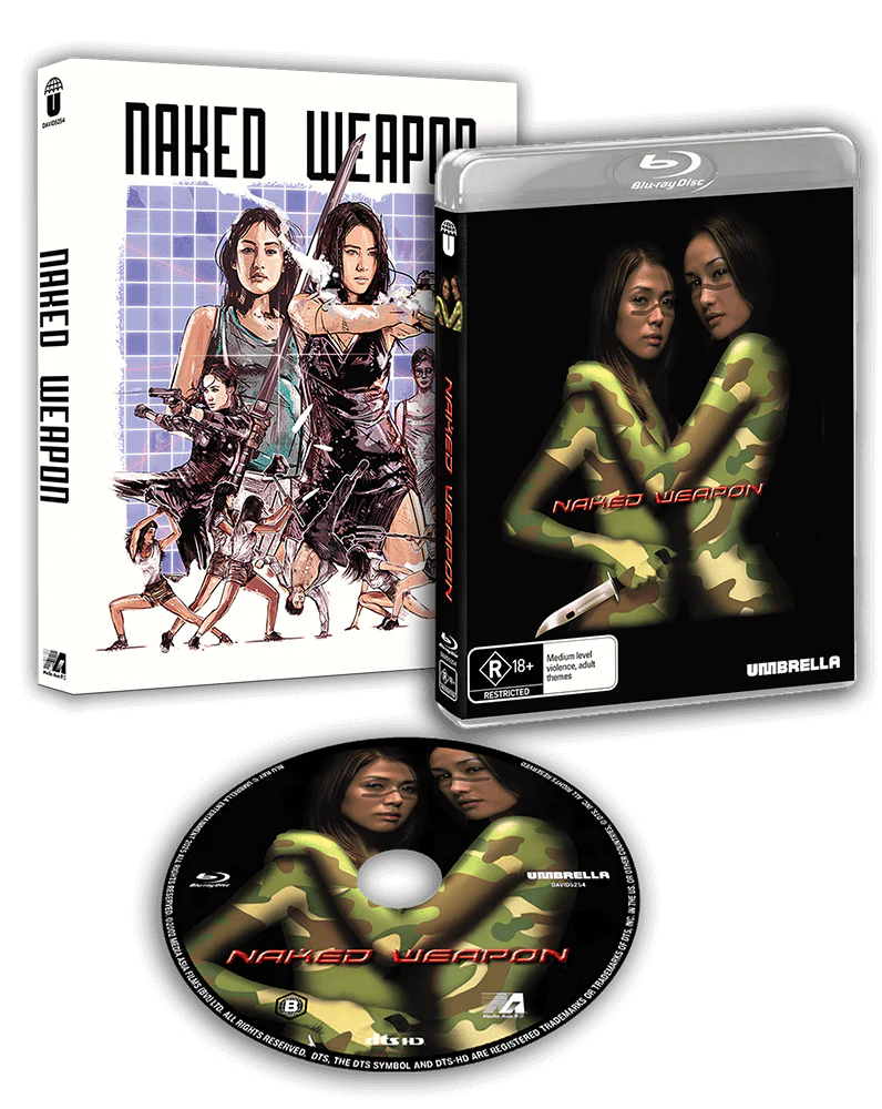 Naked Weapon (2002) Blu-ray with Slipcover (Umbrella Entertainment/Region Free) LIMIT 1 PER CUSTOMER