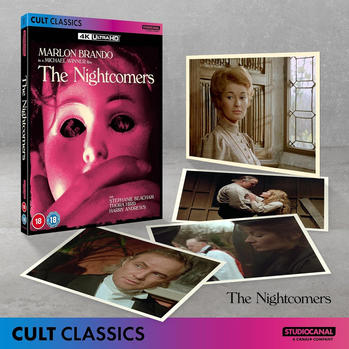 The Nightcomers 4K Ultra HD with Slipcover + Art Cards (StudioCanal/Region Free)