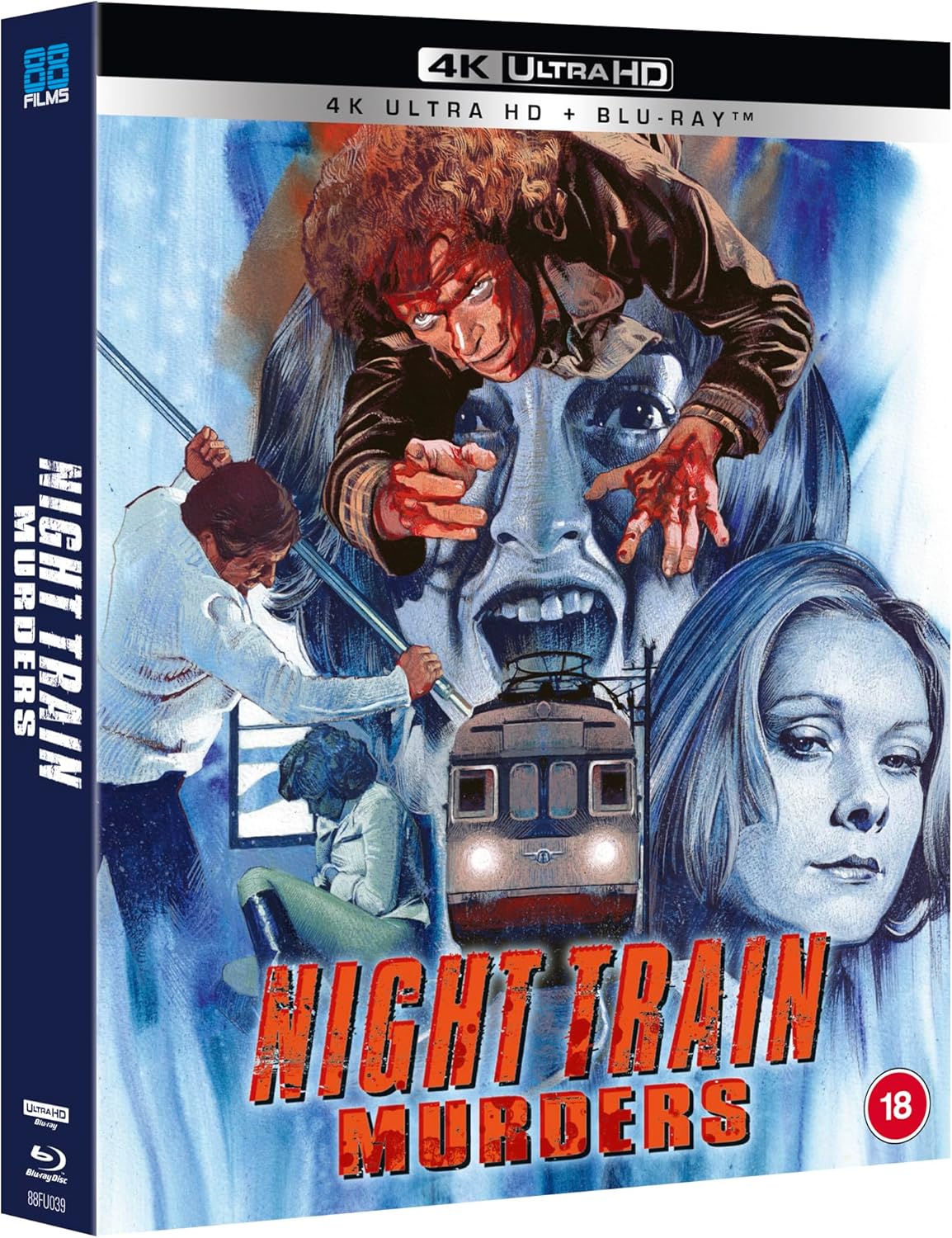 Night Train Murders Limited Deluxe Collectors Edition 4K Ultra HD + Blu-Ray with Slipcase + Book + Artcard (88 Films UK/Region Free/B)