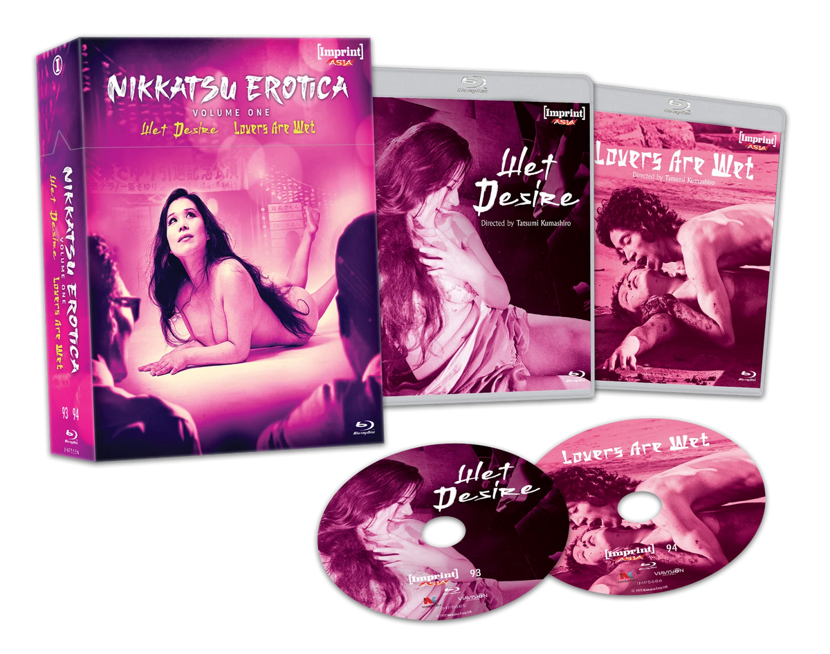 Nikkatsu Erotica - Volume One: Wet Desire (1972) / Lovers Are Wet (1973) - Blu-ray Limited Edition Hardbox - Imprint Asia #93 - 94 (Imprint/Region Free)