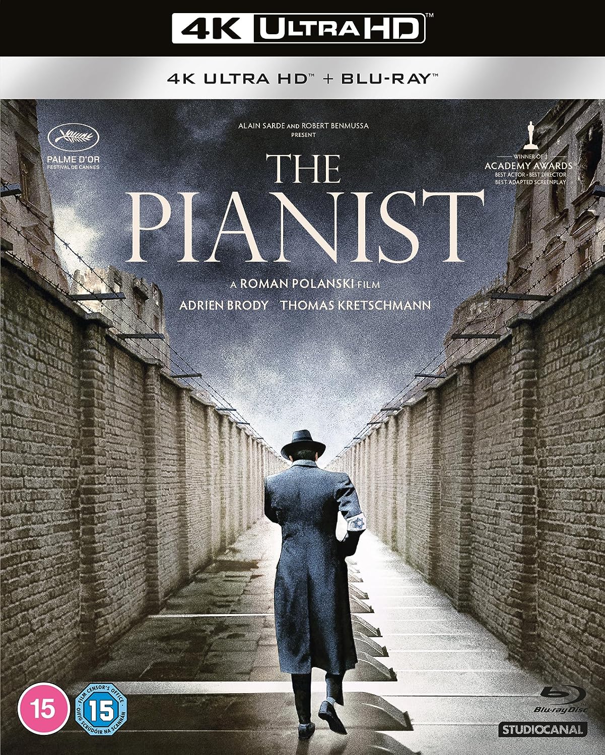 The Pianist 4K UHD + Blu-ray with Slipcover (StudioCanal UK/Region Free/B)